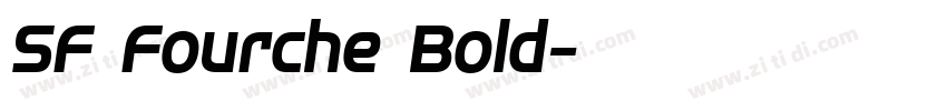 SF Fourche Bold字体转换